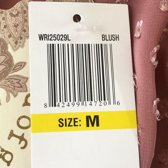 Band of Gypsies Blouse Women Blush Medium NWT - Picture 9 of 12